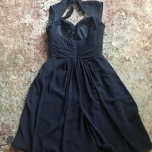 Navy blue cocktail dress